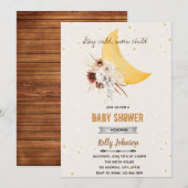 Boho bloemenshower blijf wild maan kind  kaart (Voorkant / Achterkant)