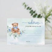 Boho bloementeddybeer Advies voor de aanstaande mo Informatiekaartje (Staand voorkant)