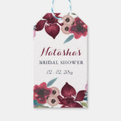 Boho bloementuin bruiloftsborrel cadeaulabel (Voorkant)