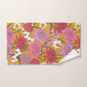 Boho Bloementuin Geel Gepersonaliseerde Naam Bad Handdoek (Handdoek)
