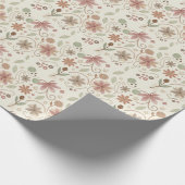 Boho bloemenverpakkings papier (Hoek)