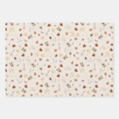 Boho bloemenverpakkings papier inpakpapier vel (Voorkant 2)