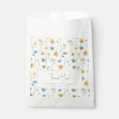 Boho bloemenwilde bloem baby shower dank u bedankzakje (Voorkant)
