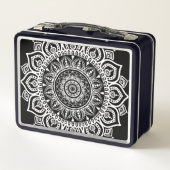 Boho bloemenwit mandala patroon (Achterkant)