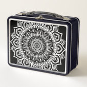Boho bloemenwit mandala patroon (Voorkant)