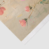 Boho bloemenzalmroze Florabunda rozenveld Tissuepapier (Detail)