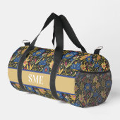 Boho bloemig monogram cadeau voor haar plunjezak (Rechterhoek)