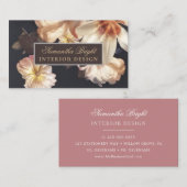 Boho bloemig stijl Visitekaartje (Voorkant / Achterkant)