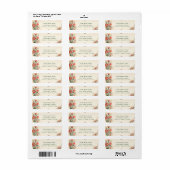 Boho Bloemige Aangepaste Retouradres Etiket (Full Sheet)