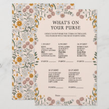 Boho Bloemige Botanische Wat Zit Er In Je Tas Spel