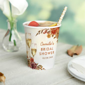 Boho bloemige bruidsdouche papieren bekers