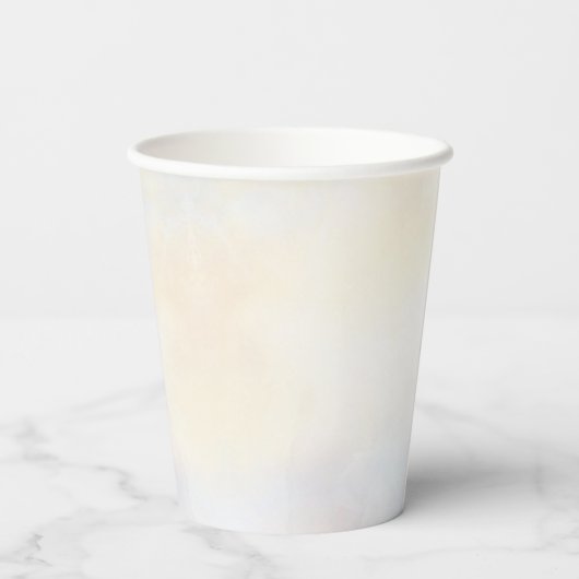 Boho bloemige bruidsdouche papieren bekers (Achterkant)