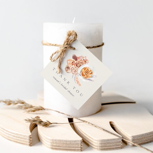 Boho Bloemige Bruiloft Coffee Borrel Dank Je Bedankjes Labels