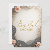 Boho bloemige bruiloft uitnodiging (Achterkant)