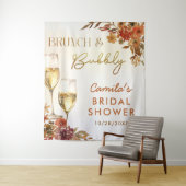 Boho Bloemige Brunch en Bruisende Bruids-Shower Wandkleed (In situ)