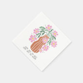 Boho Bloemige Citaten Servet (Hoek)