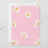 Boho Bloemige Coquette Kip Meisje Verjaardag Kaart (Achterkant)