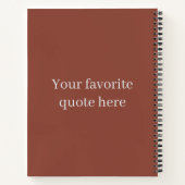 Boho Bloemige Dagelijkse Planner en Dagboek Notitieboek (Achterkant)