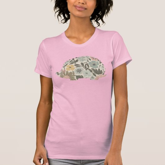 Boho Bloemige Egel T-shirt (Voorkant)