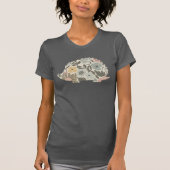 Boho Bloemige Egel T-shirt (Voorkant)