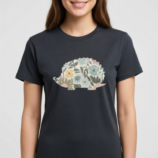 Boho Bloemige Egel T-shirt