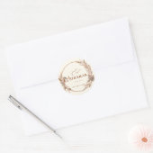 Boho Bloemige Eid Mubarak Sticker (Envelop)