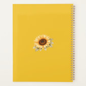 Boho Bloemige Elegante Aangepaste Foto Huwelijk  Planner (Achterkant)