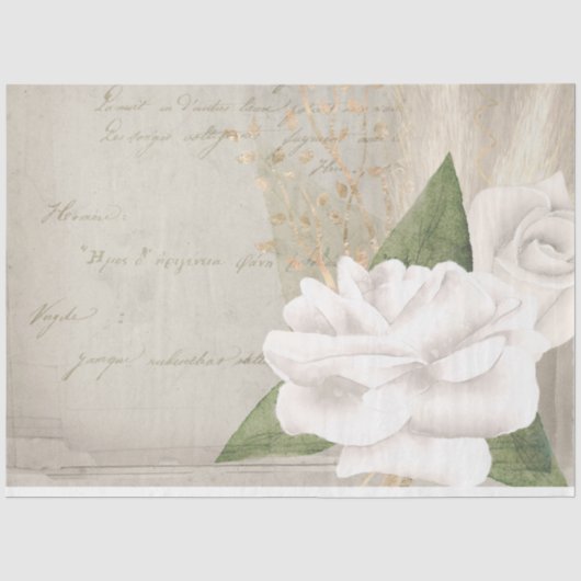 Boho Bloemige Ephemera Ontwerpreeks #7 Tissuepapier (Voorkant)