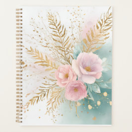 Boho Bloemige Esthetische Planner | Hemels & Paste