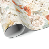 Boho Bloemige Groene Botanische Elementen Cadeaupapier (Rol Hoek)