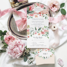 Boho Bloemige Groene Botanische Trouw All In One