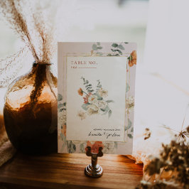 Boho Bloemige Groene Botanische | Trouwen Kaart