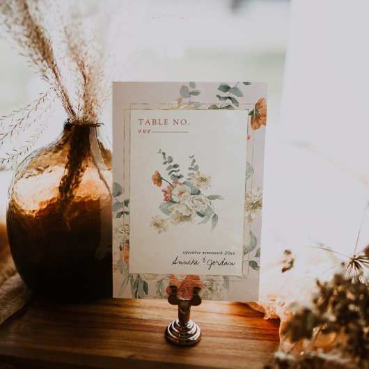 Boho Bloemige Groene Botanische | Trouwen Kaart
