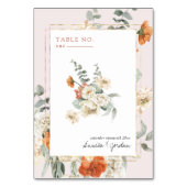 Boho Bloemige Groene Botanische | Trouwen Kaart (Achterkant)