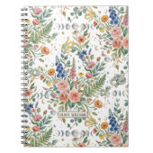 Boho Bloemige Hemelse Maan & Slangen Botanisch Notitieboek (Voorkant)