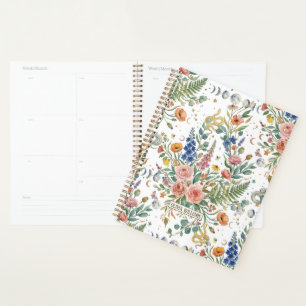 Boho Bloemige Hemelse Maan  & Slangen Botanisch Planner