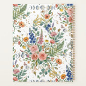 Boho Bloemige Hemelse Maan  & Slangen Botanisch Planner (Achterkant)