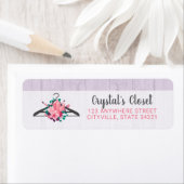 Boho Bloemige Kleding Hanger Boetiek Retouradres Etiket (Insitu)