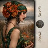 Boho Bloemige Kustvrouw Decoupage Tissuepapier