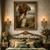 Boho Bloemige Kustvrouw Decoupage Tissuepapier