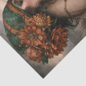 Boho Bloemige Kustvrouw Decoupage Tissuepapier (Detail)