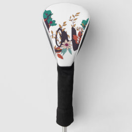 Boho Bloemige Liefde Grafische Trucker Hoed Golfheadcover