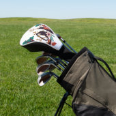 Boho Bloemige Liefde Grafische Trucker Hoed Golfheadcover (Insitu)