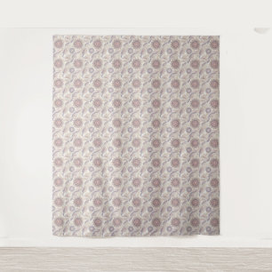 Boho Bloemige Mandala Spiritueel Ontwerp Patroon Wandkleed
