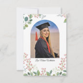 Boho bloemige middelbare school diploma uitreiking (Voorkant)