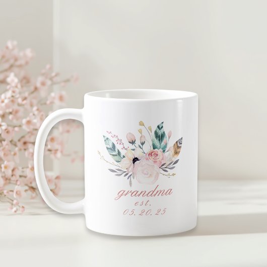 Boho bloemige Moederdag cadeau oma Koffiemok