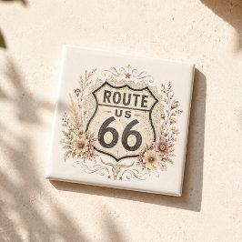 Boho Bloemige Mother Road Aandenken Magneet