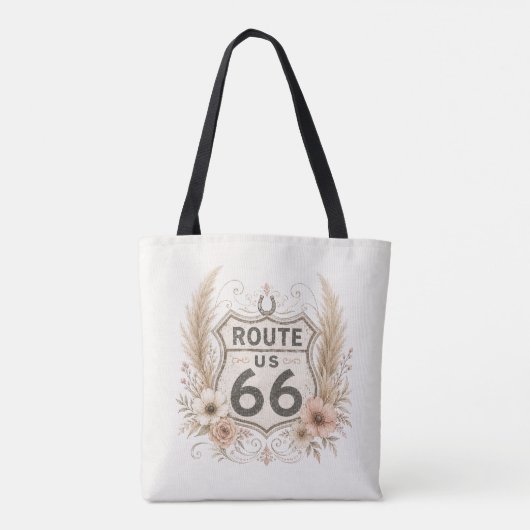 Boho Bloemige Mother Road Carryall Tote Bag (Achterkant)