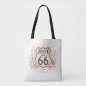 Boho Bloemige Mother Road Carryall Tote Bag (Voorkant)