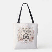 Boho Bloemige Mother Road Carryall Tote Bag (Achterkant)